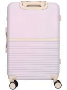 Enrico Benetti Princetown lila-bézs 4 kerekű közepes bőrönd