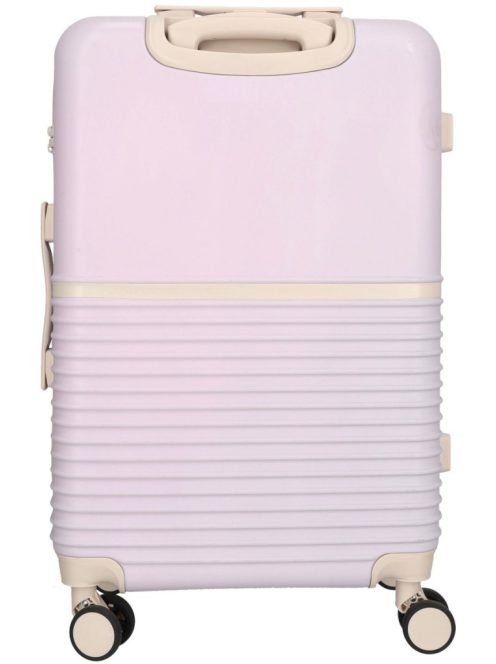 Enrico Benetti Princetown lila-bézs 4 kerekű közepes bőrönd