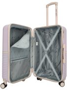 Enrico Benetti Princetown lila-bézs 4 kerekű közepes bőrönd