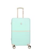 Enrico Benetti Princetown menta-bézs 4 kerekű közepes bőrönd