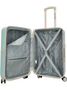 Enrico Benetti Princetown menta-bézs 4 kerekű közepes bőrönd