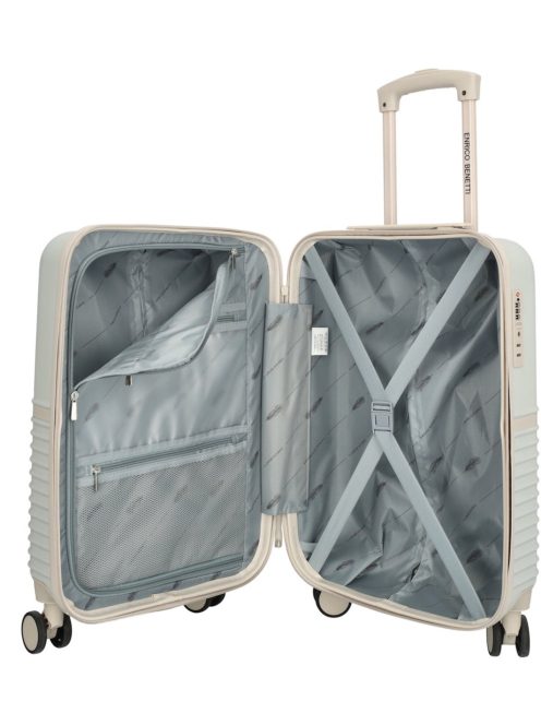 Enrico Benetti Princetown bézs 4 kerekű kabinbőrönd