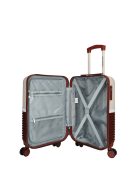 Enrico Benetti Princetown bordó-rózsaszín 4 kerekű kabinbőrönd