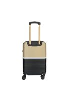 Enrico Benetti Princetown fekete-bézs 4 kerekű kabinbőrönd