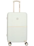 Enrico Benetti Princetown bézs 4 kerekű 3 részes bőrönd szett