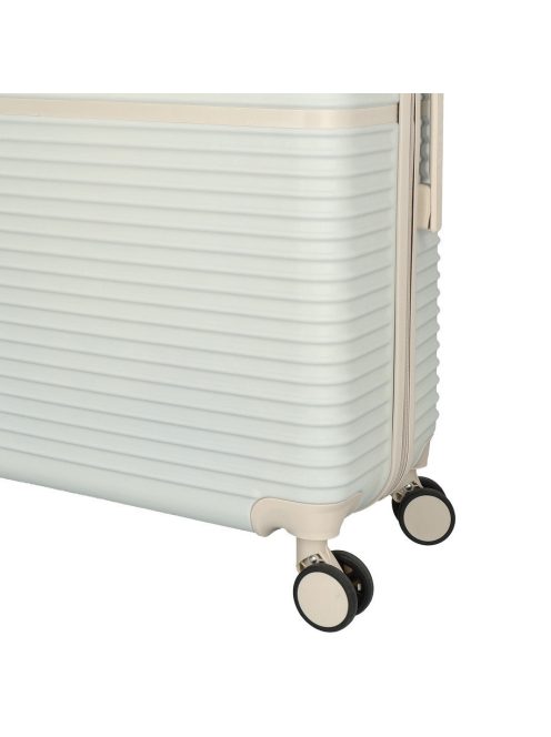 Enrico Benetti Princetown bézs 4 kerekű 3 részes bőrönd szett