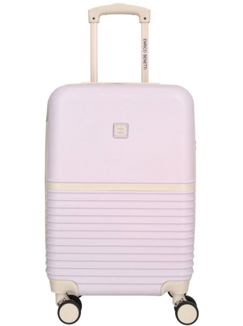 Enrico Benetti Princetown lila-bézs 4 kerekű 3 részes bőrönd szett