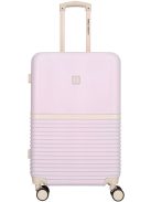 Enrico Benetti Princetown lila-bézs 4 kerekű 3 részes bőrönd szett