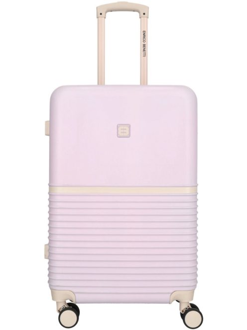 Enrico Benetti Princetown lila-bézs 4 kerekű 3 részes bőrönd szett