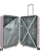 Enrico Benetti Princetown lila-bézs 4 kerekű 3 részes bőrönd szett