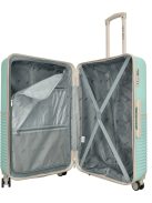 Enrico Benetti Princetown menta-bézs 4 kerekű 3 részes bőrönd szett