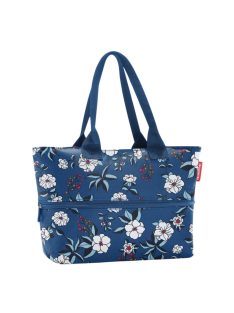 Reisenthel shopper e1 kék virágos női shopper táska