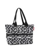 Reisenthel shopper e1 szürke-fekete mintás női shopper táska