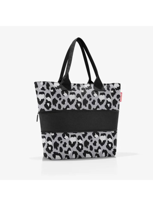 Reisenthel shopper e1 szürke-fekete mintás női shopper táska