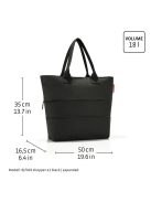 Reisenthel shopper e1 szürke-fekete mintás női shopper táska