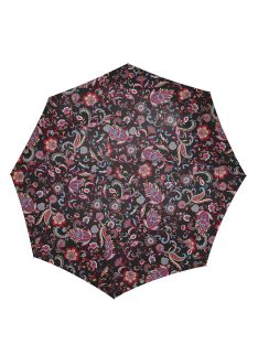 Reisenthel umbrella pocket classic fekete virágos esernyő