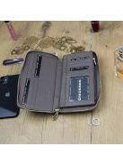 Gregorio SH-119 szürke lakk bőr nagy női pénztárca