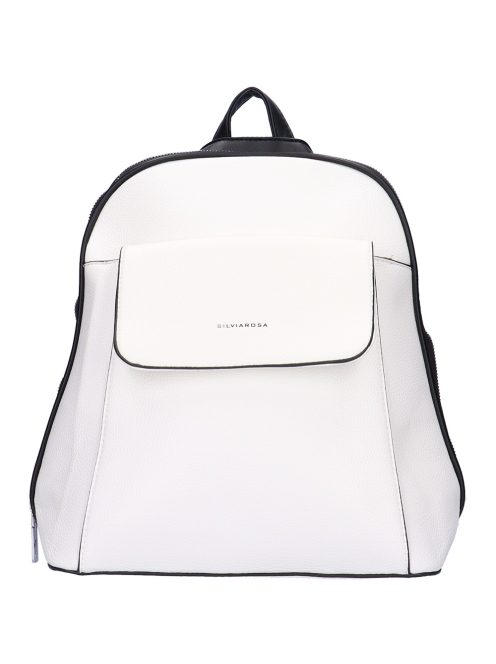 Silvia Rosa SR8021 fehér-fekete női hátizsák