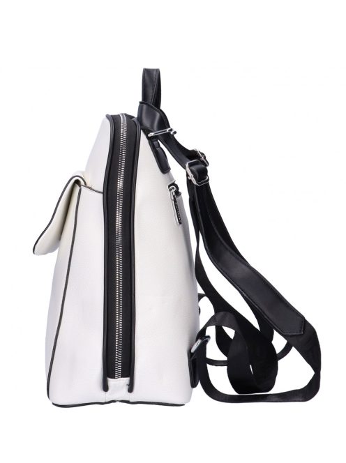 Silvia Rosa SR8021 fehér-fekete női hátizsák
