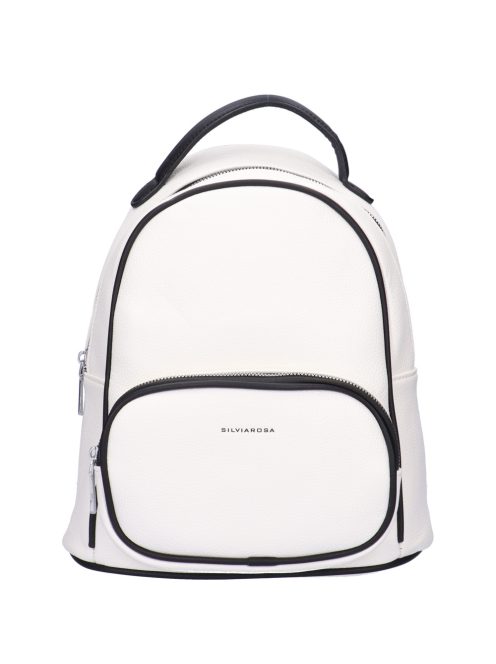 Silvia Rosa SR8026 fehér-fekete női hátizsák
