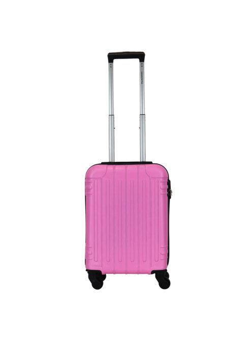 Leonardo Da Vinci Siena rózsaszín 4 kerekű kabinbőrönd