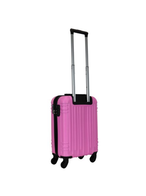 Leonardo Da Vinci Siena rózsaszín 4 kerekű kabinbőrönd