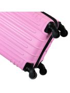 Leonardo Da Vinci Siena rózsaszín 4 kerekű kabinbőrönd