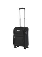 TravelZ Softspinner fekete 4 kerekű kabinbőrönd