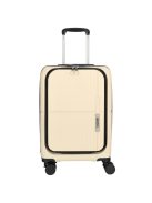 Enrico Benetti Tokyo bézs 4 kerekű első zsebes kabinbőrönd