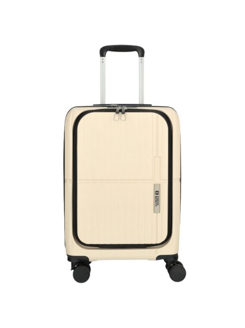Enrico Benetti Tokyo bézs 4 kerekű első zsebes kabinbőrönd