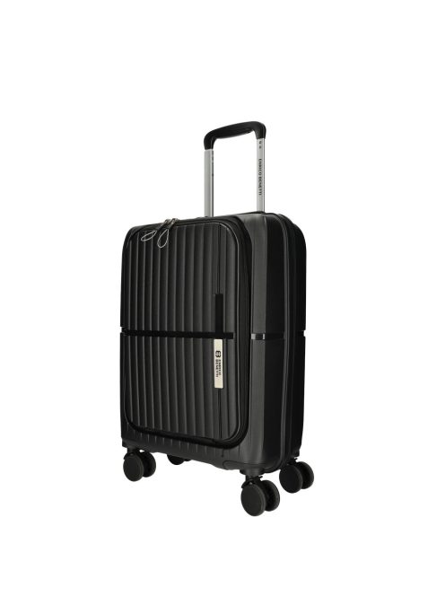 Enrico Benetti Tokyo fekete 4 kerekű első zsebes kabinbőrönd