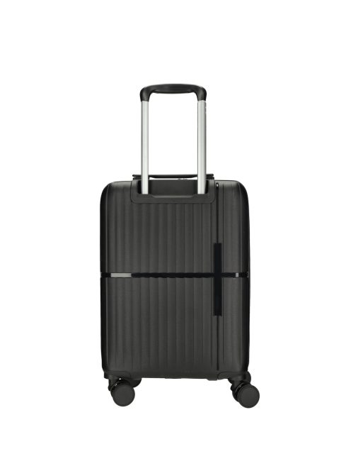 Enrico Benetti Tokyo fekete 4 kerekű első zsebes kabinbőrönd