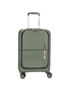 Enrico Benetti Tokyo zöld 4 kerekű első zsebes kabinbőrönd