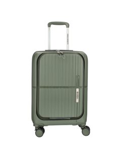   Enrico Benetti Tokyo zöld 4 kerekű első zsebes kabinbőrönd