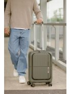 Enrico Benetti Tokyo zöld 4 kerekű első zsebes kabinbőrönd