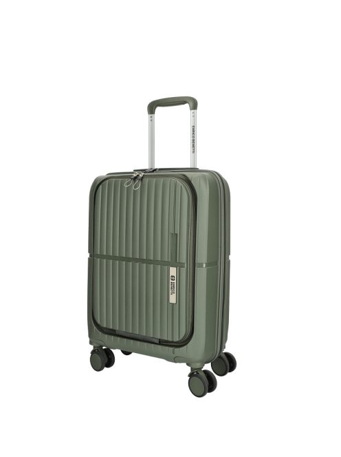 Enrico Benetti Tokyo zöld 4 kerekű első zsebes kabinbőrönd
