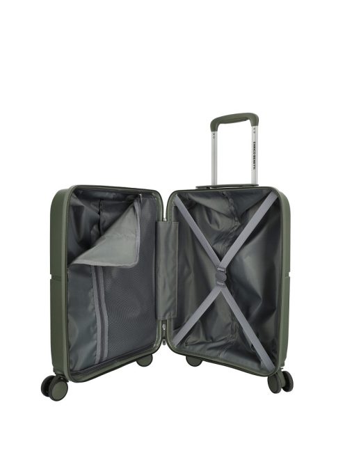 Enrico Benetti Tokyo zöld 4 kerekű első zsebes kabinbőrönd