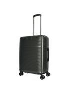 Enrico Benetti Toronto antracit 4 kerekű közepes bőrönd