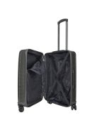 Enrico Benetti Toronto antracit 4 kerekű közepes bőrönd