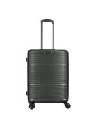 Enrico Benetti Toronto antracit 4 kerekű közepes bőrönd