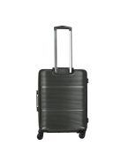 Enrico Benetti Toronto antracit 4 kerekű közepes bőrönd