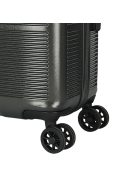 Enrico Benetti Toronto antracit 4 kerekű közepes bőrönd