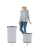 Reisenthel homebasket M világosszürke steppelt szennyes tartó kosár