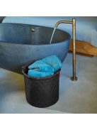 Reisenthel homebasket M fekete steppelt szennyes tartó kosár