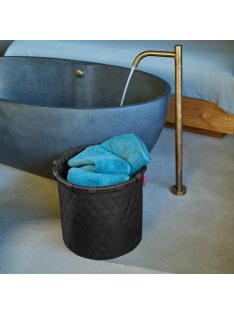   Reisenthel homebasket M fekete steppelt szennyes tartó kosár