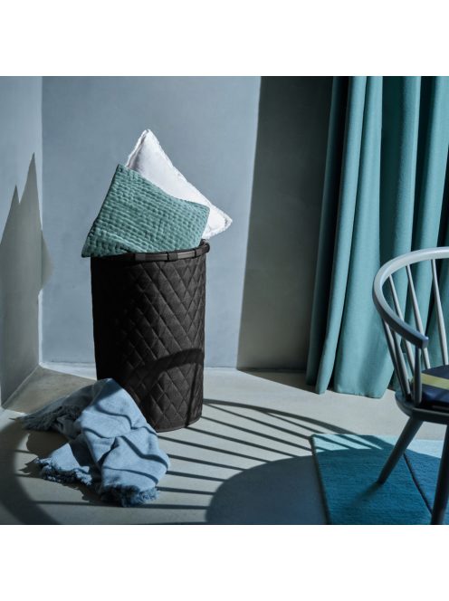 Reisenthel homebasket L fekete steppelt szennyes tartó kosár