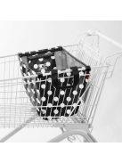 Reisenthel easyshoppingbag fekete-fehér pöttyös női bevásárló táska