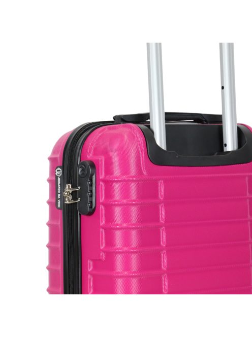 Leonardo Da Vinci Udine ciklámen 4 kerekű kabinbőrönd