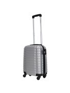 Leonardo Da Vinci Udine ezüst 4 kerekű kabinbőrönd