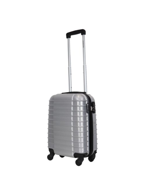 Leonardo Da Vinci Udine ezüst 4 kerekű kabinbőrönd